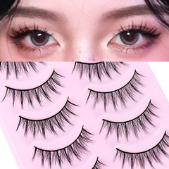 5對裝小惡魔COS漫畫眼睫毛仿真自然濃密交叉日常裸妝假睫毛批發