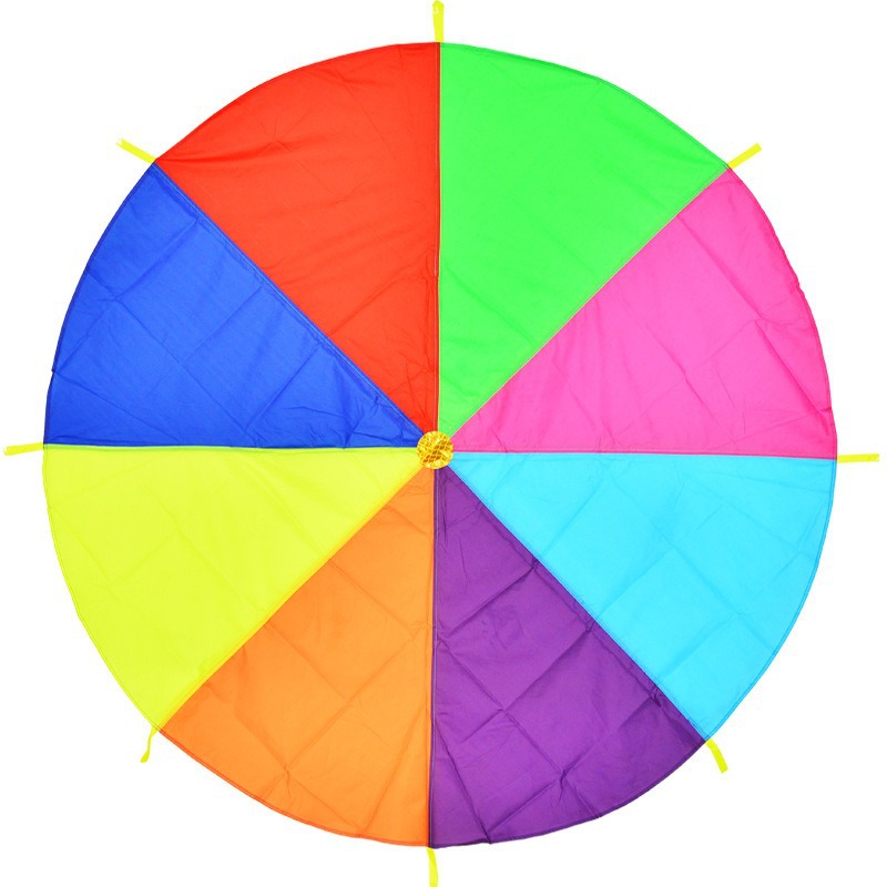 Equipo de entrenamiento de educación temprana del jardín de infantes Rainbow Umbrella juguetes para padres e hijos al aire libre accesorios de juegos deportivos divertidos para niños