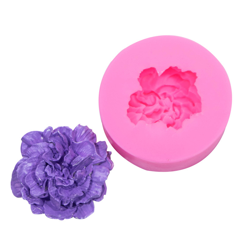 Girasol Rosa Clavel fondant cake molde de silicona DIY coche aromaterapia decoración colgante epoxi