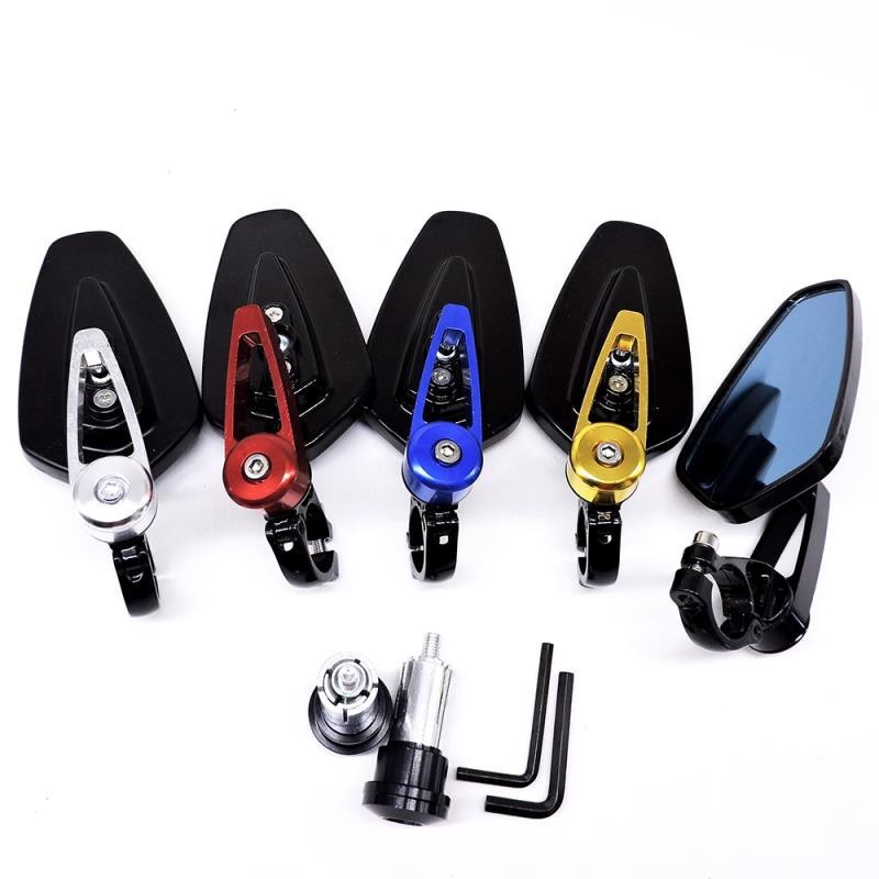 Motorcycle Rearview Mirror Cnc Handlebar Electric Vehicle Rearview Mirror Reversing Mirror Universal Modified Reflector Cross-Border Hot Sale
