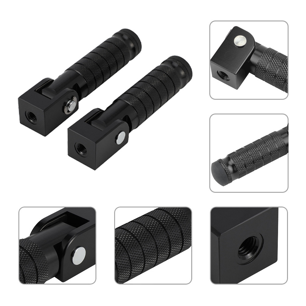 Universal folding footrests with M8 screws, 8-piece set, for electric scooters and electric bikes – a comprehensive collection of electric bike accessories