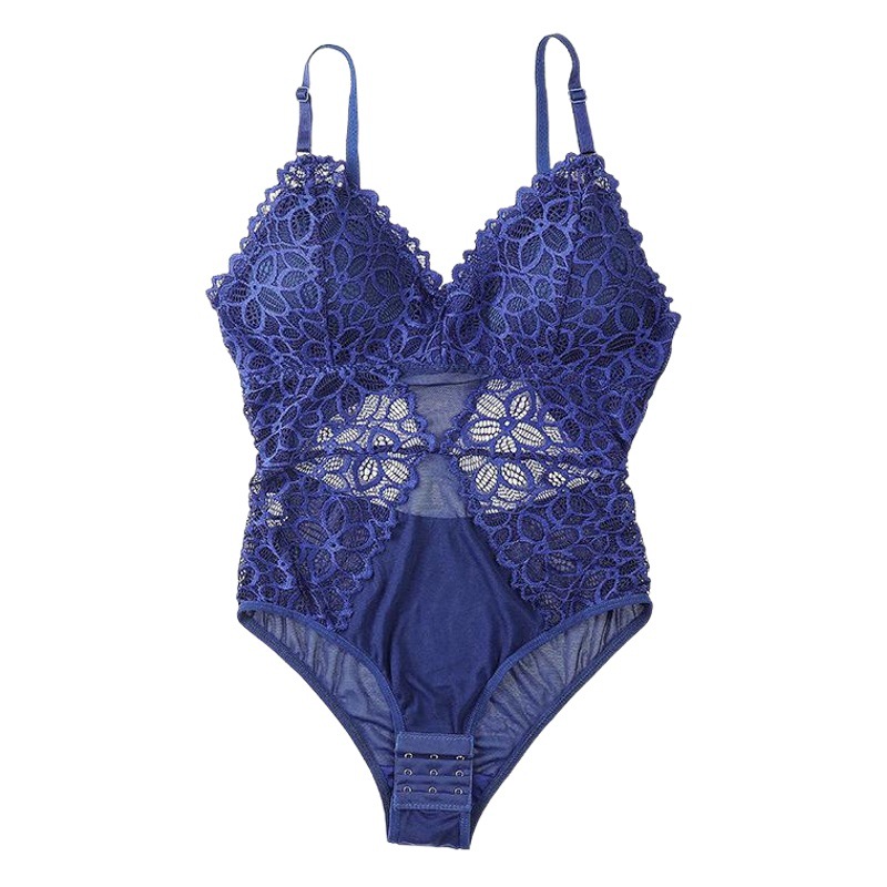 Sexy de una pieza de malla de encaje ropa interior de las mujeres nuevo Delgado transpirable push up pecho soporte sexy inalámbrico sujetador de las mujeres