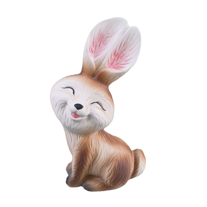 Lindos ins Pascua Cerámica Conejito Decoración de jardín Decoración de jardín Dibujos animados lindo conejito pequeño regalo de mano