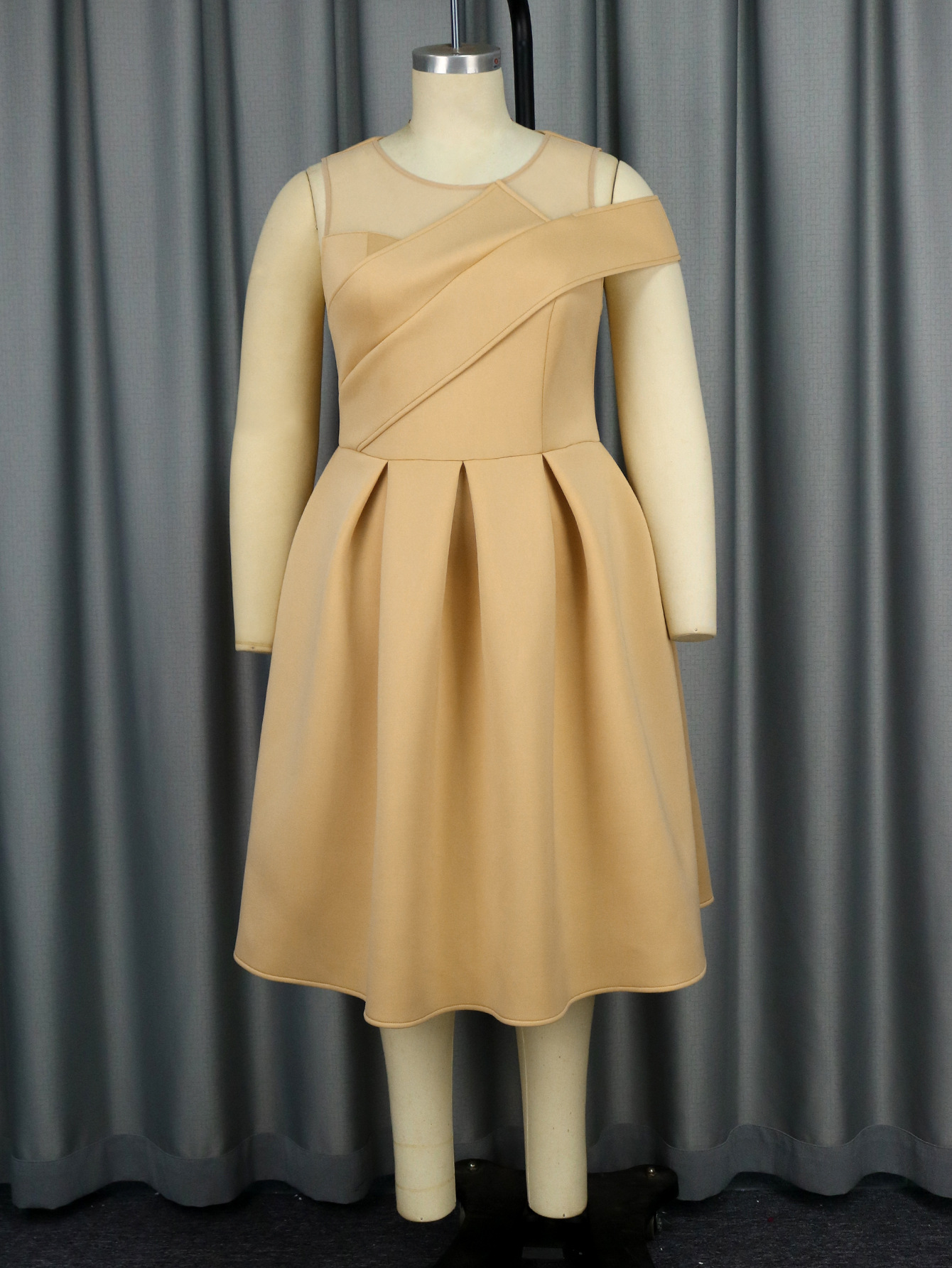 Women's Clothing Sexy sleeveless A line dress banquet party plus size graduation dress party dress_voghion.com