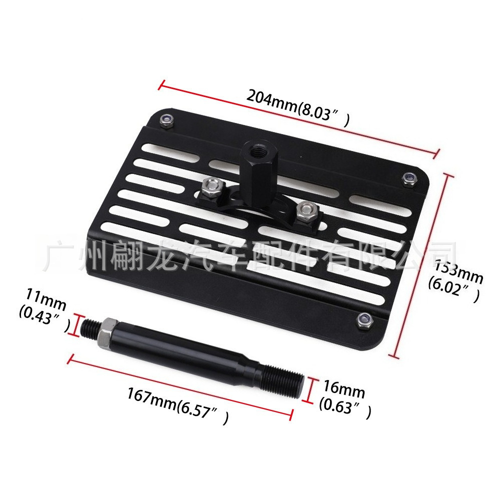 Cross-Border Hot Selling New American Car License Plate Frame Trailer Hook License Plate Frame Cut Out License Plate Holder Aluminum Alloy License Plate Holder