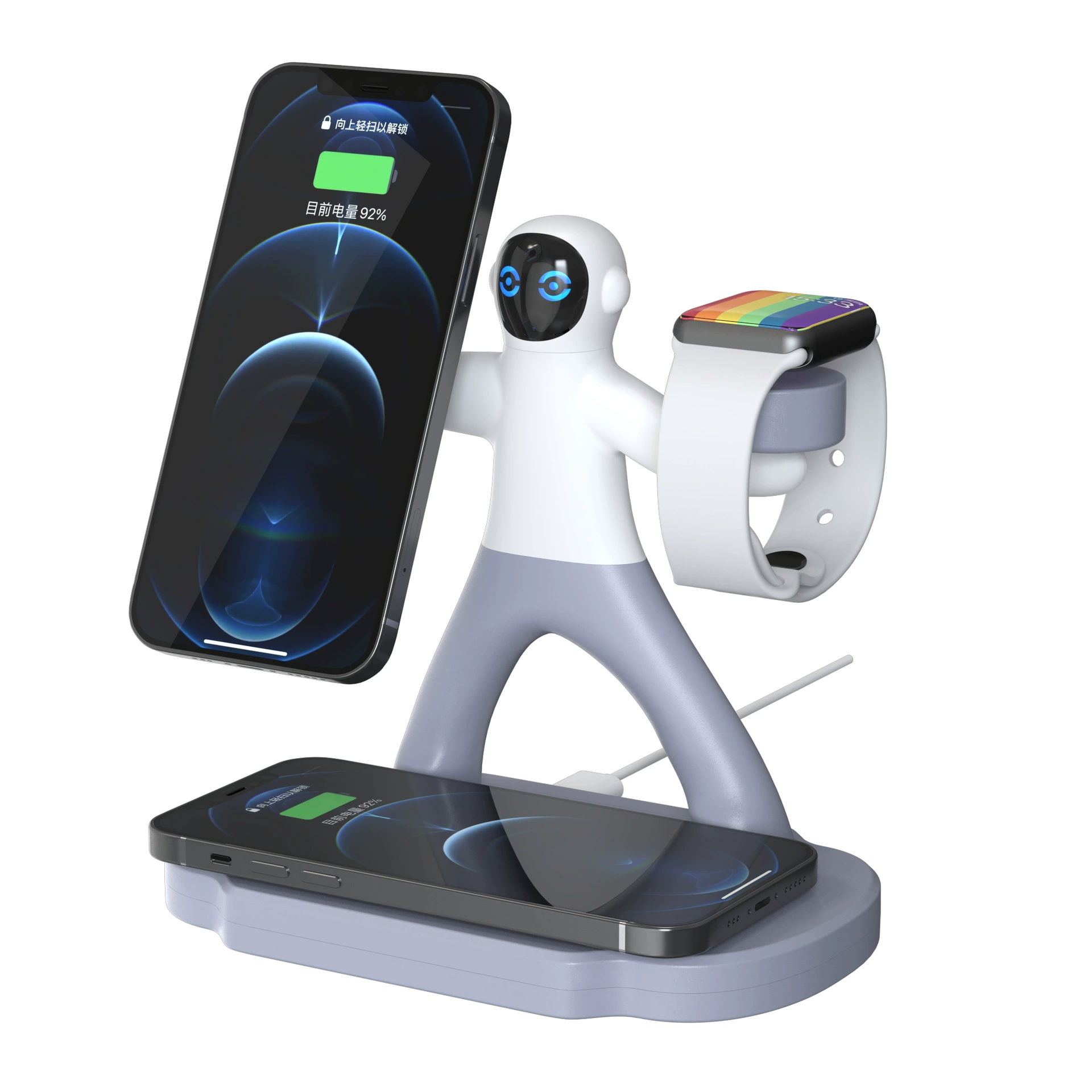 Exploding models can be folded, one -magnetic suction wireless charger is suitable for Apple fast charging multi -combined wireless charging