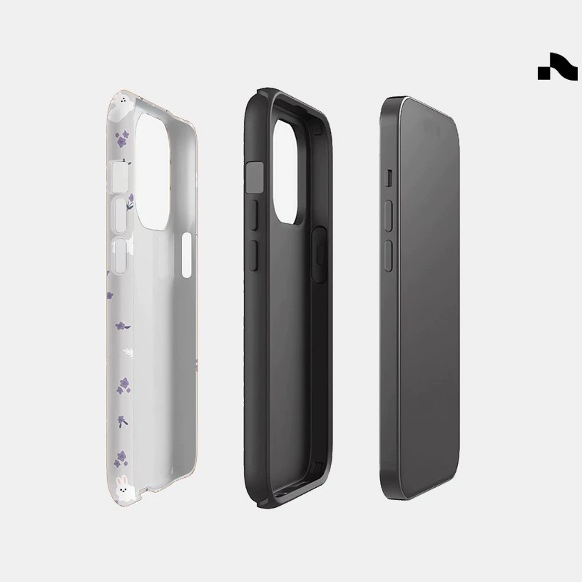 Яблоко, летняя свежесть кролика, iPhone 15, iPhone15 Pro, защитный чехол, новая коллекция, флористический принт, простой и элегантный дизайн