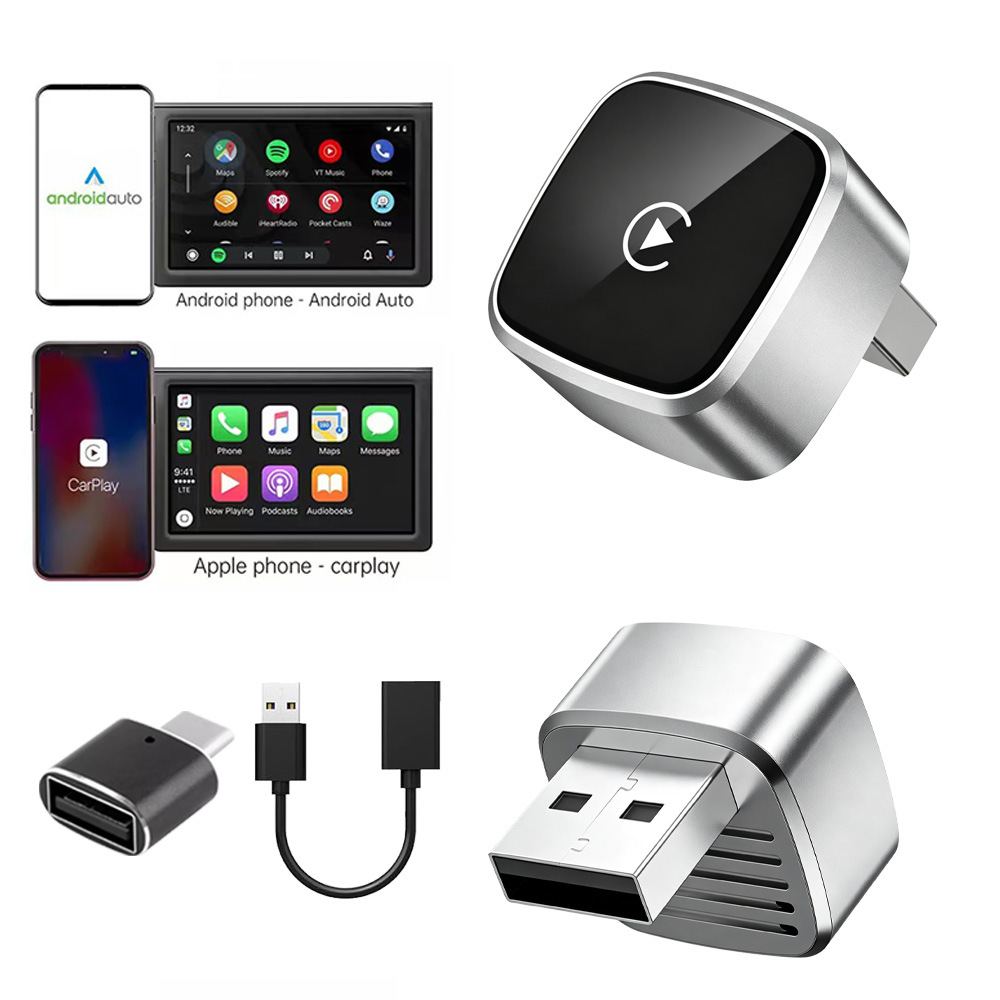 Cross-border wireless CarPlay box, Apple and Android smart in-car connectivity box, in-car CarPlay adapter