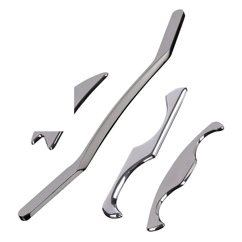 Conjunto de cinco piezas de cuchillo fascial cuchillo de máscara de cuello de acero inoxidable liberación miofascial relajación muscular raspado tendón raspado pierna palo masajeador