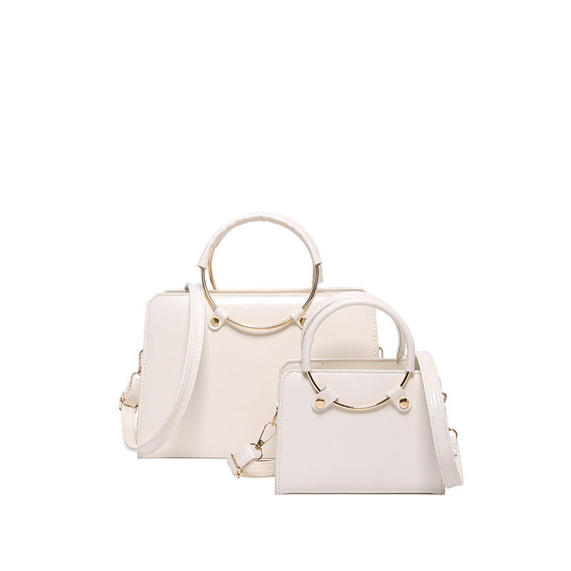 2024, nuevo bolso de gran capacidad, bolso de mano de estilo europeo y americano, bolso de anillo, bolso de hombro.