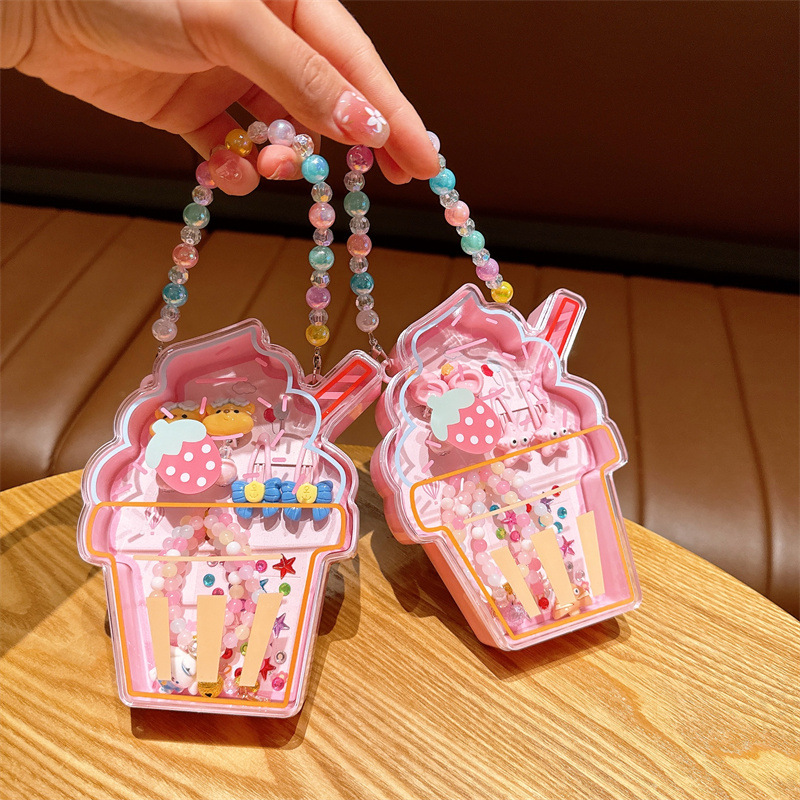 Resin Material Cartoon Style Cute Cartoon Bow Knot Shell Resin Beaded Kid'S Earrings Necklace