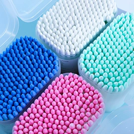 化妆棉、棉签;宝宝棉签;塑料盒