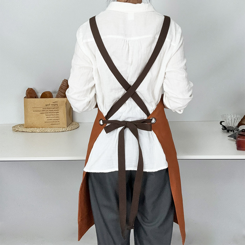 Amazon Twill Algodon Logo Personalizado Multi-bolsillo Herramientas de jardinería Tattoo Barista Trajes de trabajo delantal