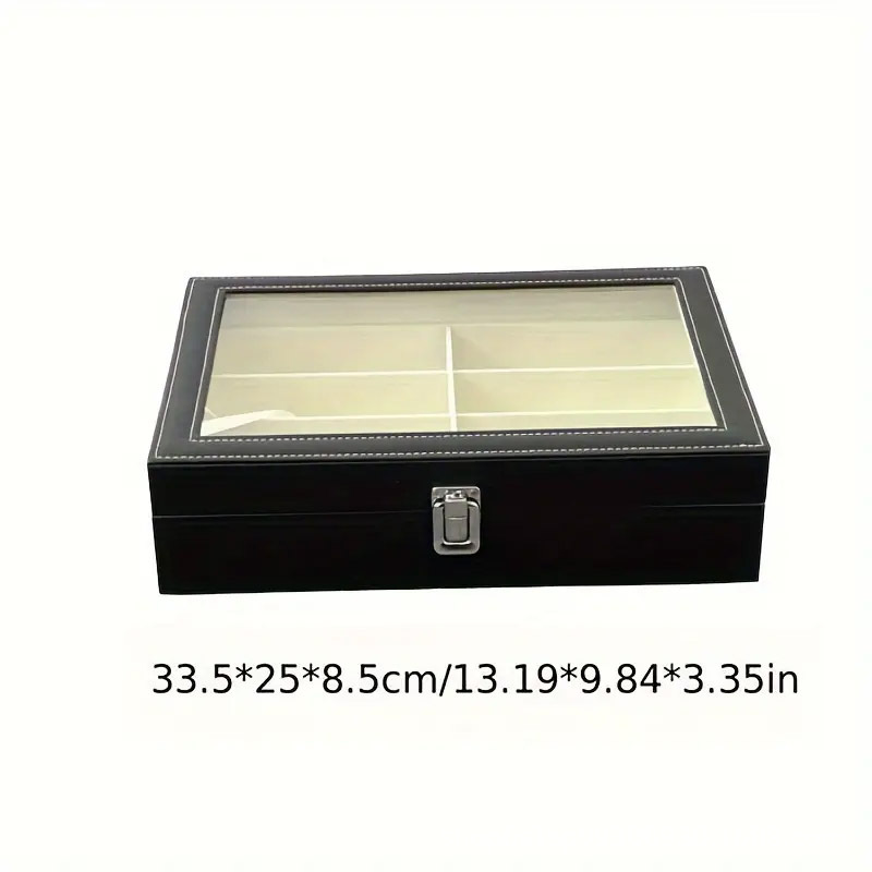 Caja de exhibición universal de cuero PU para relojes, embalaje portátil de alta gama para almacenamiento de múltiples relojes, ideal para dropshipping transfronterizo.