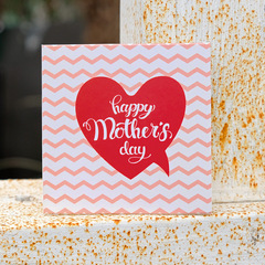Cross-border creative love MINI square Mother's Day Teacher's Day card thank you card