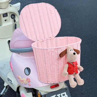 with cover, storage bag, basket for | Electric car tail box