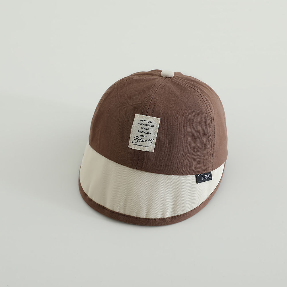 Sombreros para bebés primavera y otoño delgada gorra de lengua de pato para niños y niñas coreanos gorra de béisbol de brillo suave para verano protección solar pequeña edad