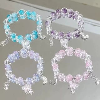 爆款森系星空水晶蝴蝶手串女小众设计感超仙简约百搭闺蜜百搭手链