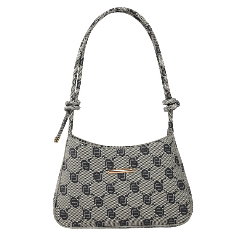 2025 nuevo nicho de verano diseño de letras metálicas retro viejas flores bolsos de hombro bolsos de mujer
