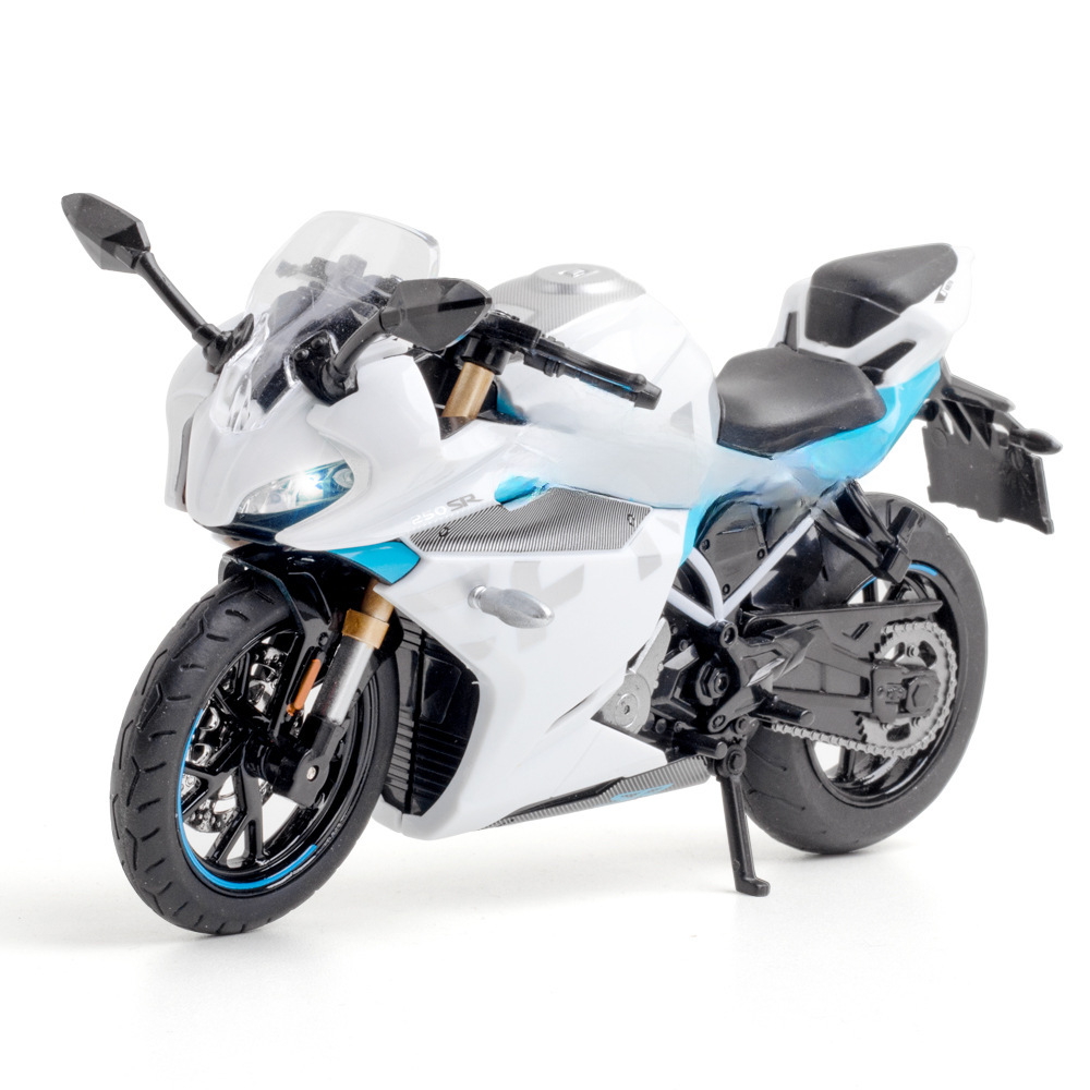 （盒裝）仿真1比12戰鷹合金摩托車模型擺件玩具跨境批發
