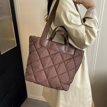 棉服包韩版手提托特包女大容量时尚百搭女包2025新款女士单肩包