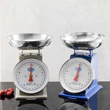 跨境老式秤盘秤机械台秤家用5kg圆盘弹簧秤商用称托盘厨房秤