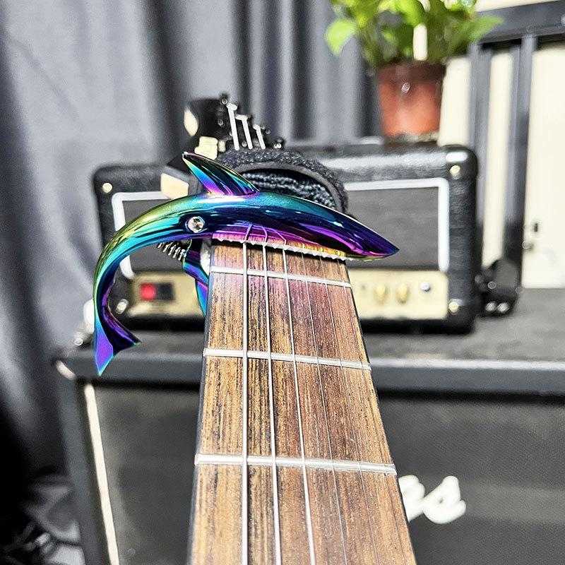 Bunter Gitarrenkapodaster Für Konzert- Und E-gitarre Aluminium_voghion.com