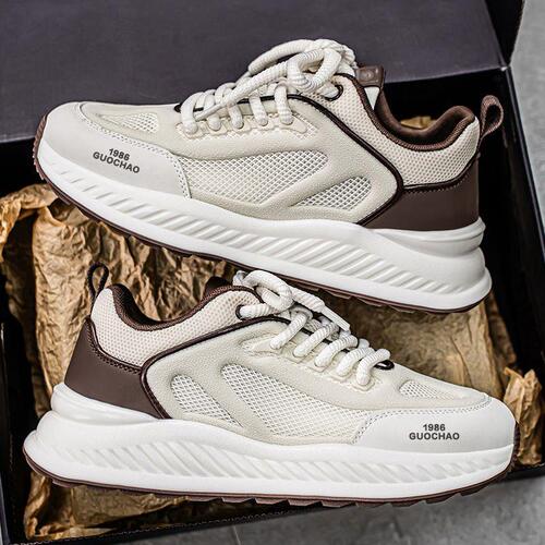 Summer new men's shoes breathable fashionable shoes men's casual mesh sneaker men's students all-match running shoes