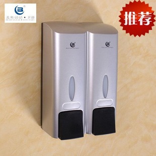 Plastic double-head soap dispenser shower gel box shampoo box hotel soap box soap dispenser wall hanging