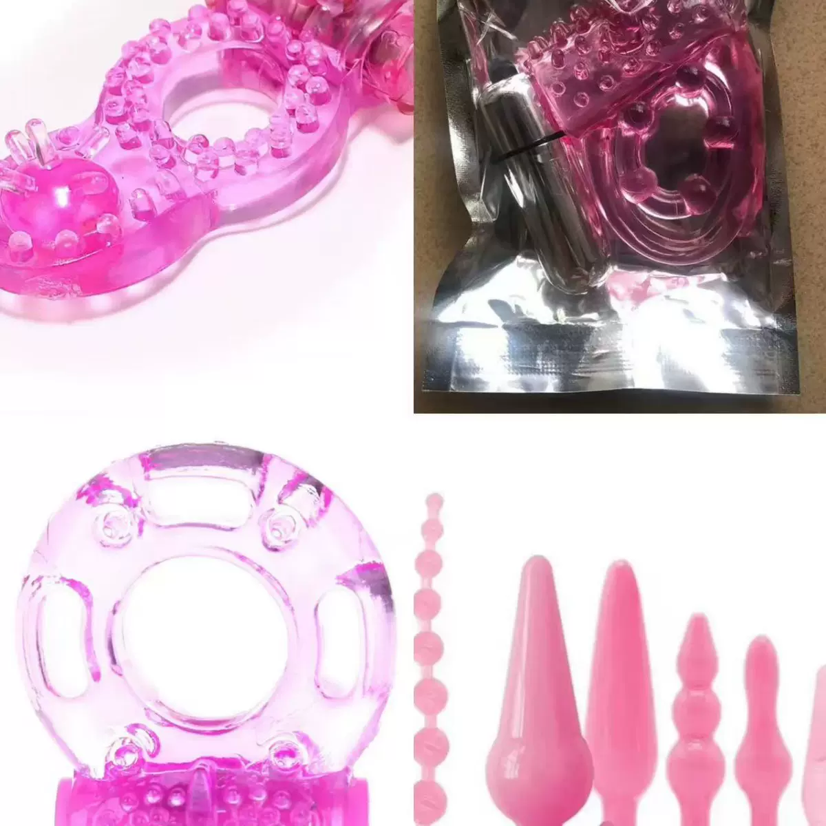 外贸同心双环蝴蝶环摆珠环毛毛虫震动环外贸出口跨境电商批发代发
