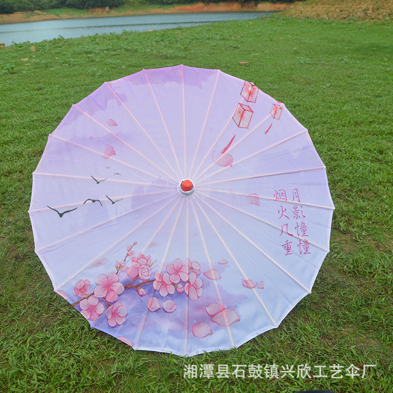 Paraguas de papel engrasado impermeable paraguas artesanal para niños paraguas decorativo antiguo accesorios de fotografía al aire libre impresión paraguas de baile al por mayor