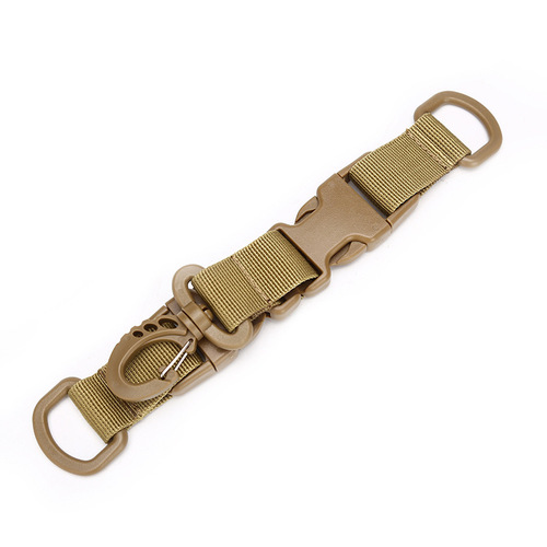 Nylon webbing universal buckle outdoor mountaineering swivel buckle waist hanging key D ring buckle tactical double-detachable butterfly buckle