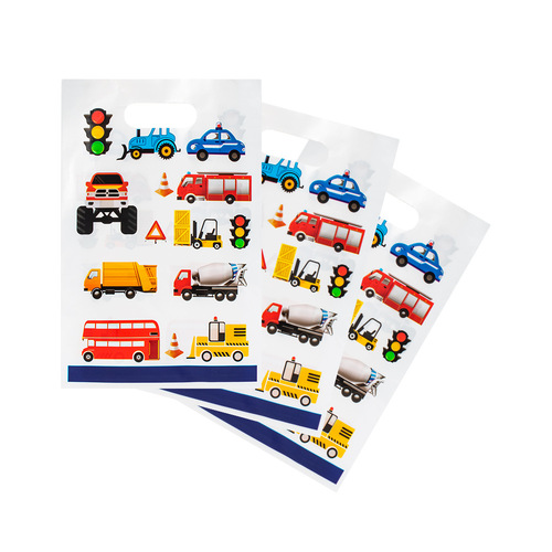 Construction truck excavator forklift construction boy party paper cup paper plate knife fork spoon tablecloth banner birthday decoration supplies
