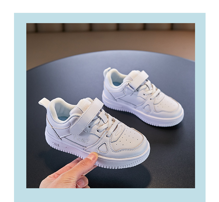 Kinderboardschoenen Echt leer 2023 Lente en herfst nieuwe sportschoenen voor jongens Casual lage bovenkant Zachte zool Meisjes_voghion.com