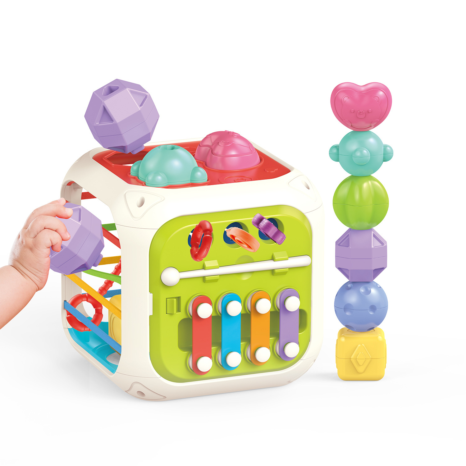 Juguete educativo “Cangrejo Lala” para bebés 0-1 año, con agua/burbujas
