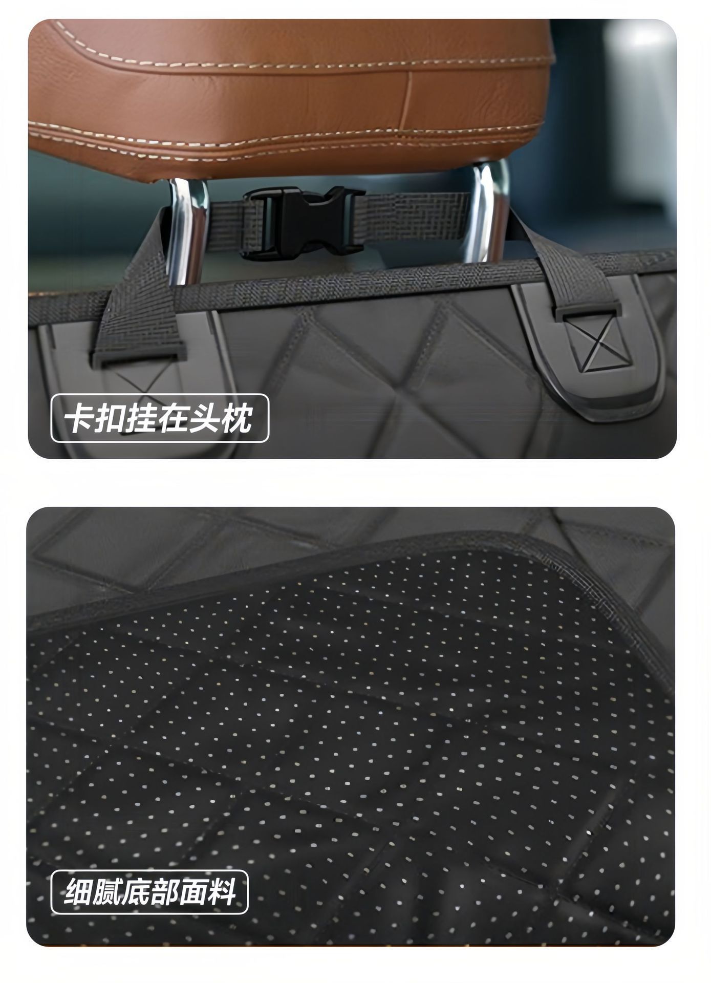 Car Pet Seat Cushion Rear Extra Large Oxford Cloth Waterproof and Stain-Resistant Car Seat Dog Car Pet Cushion