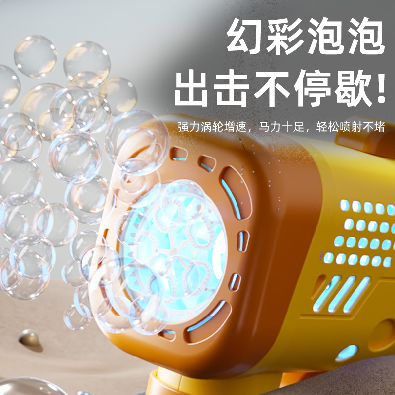 Nuevo juguete para niños, pistola de burbujas automática, pistola de burbujas de mano para bebés porosos, regalo de cumpleaños para niños y niñas