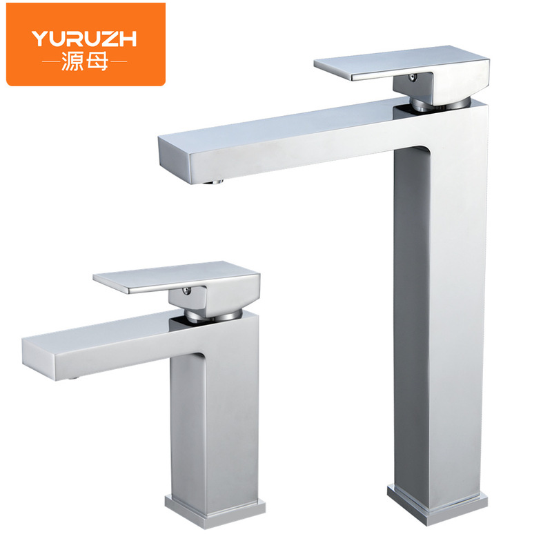 Zhengfangfang Bathroom Faucet Electroplated Chrome Color Single Hole Basin Faucet Bathroom Vanity Faucet