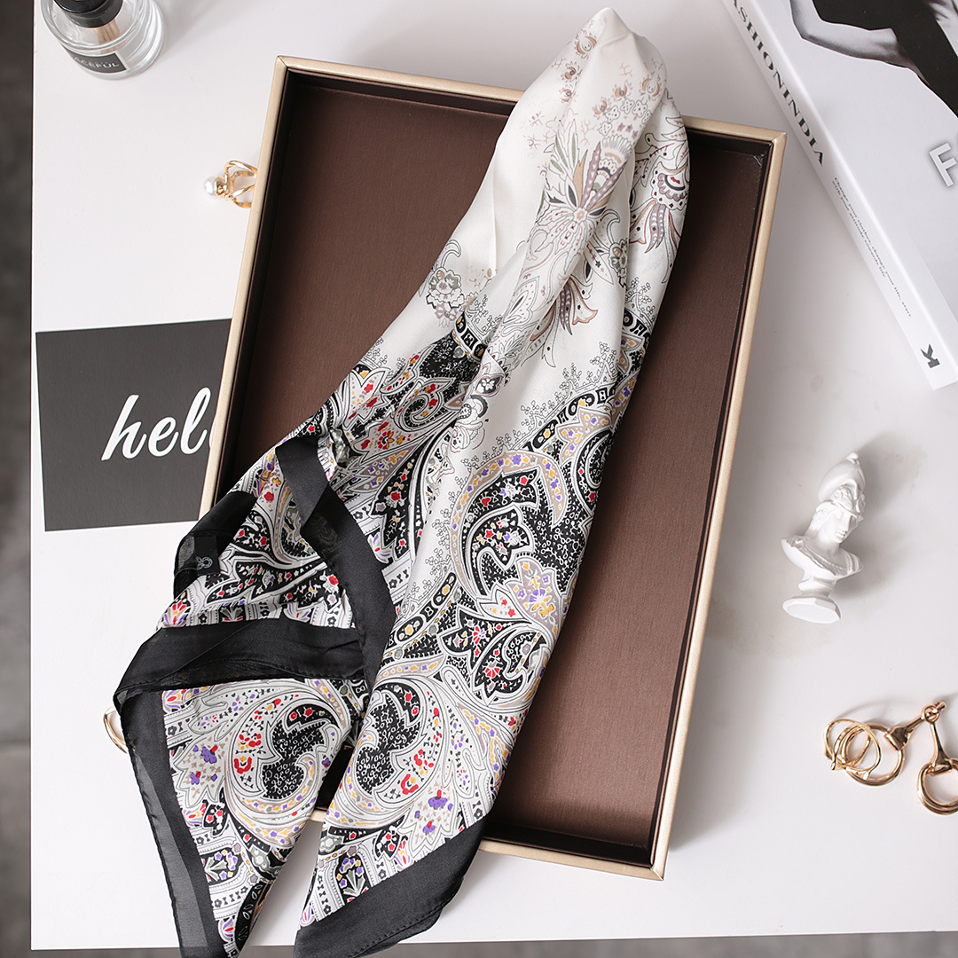 Diadema versátil coreana para mujer, seda nueva cuadrada pequeña de 70cm, estilo fino de primavera y otoño, combinado con moda decorativa_voghion.com