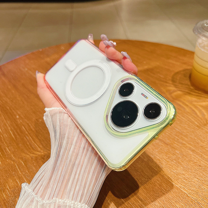 适用华为MATE70PRO渐变透明磁吸手机壳P80ULTRA亚克力防摔保护套|undefined