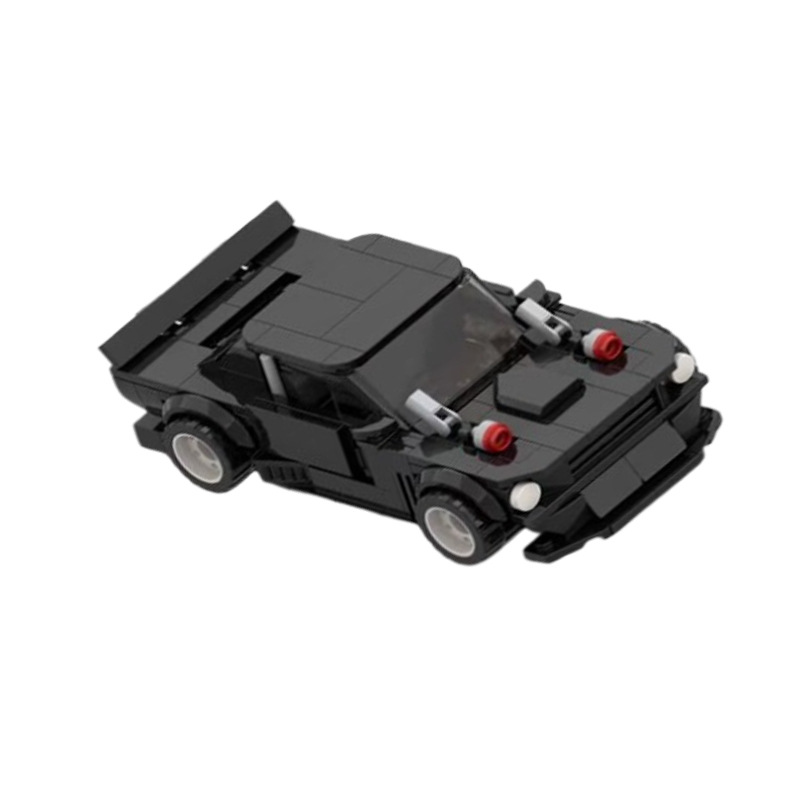 Modelo de carro de corrida em blocos de construção puzzle_voghion.com