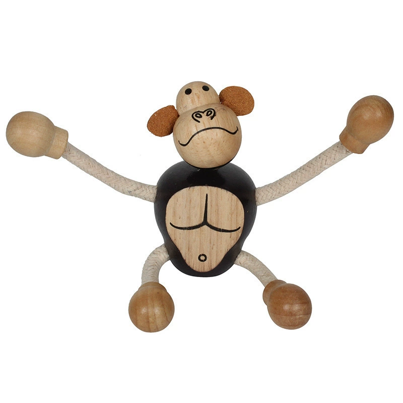 Wooden realistic constructor, farm, doll, early education