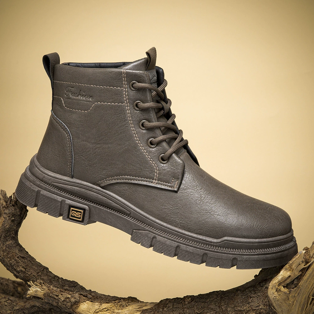 Взрывные мужские сапоги Martin весной и осенью новые высокие кожаные водонепроницаемые сапоги