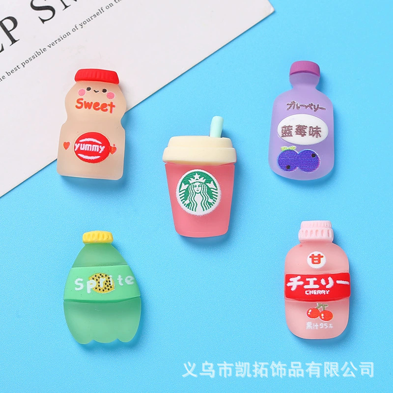 Resin Accessories Artificial Beverage Bottle Handmade DIY Mobile Phone Case Patch Hairpin Hair Accessories Material Accessories Decoration Wholesale Resin Accessories Artificial Beverage Bottle Handmade DIY Mobile Phone Case Patch Hairpin Hair Accessories Material Accessories Decoration Wholesale