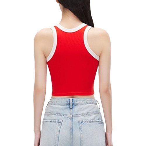 Contrast color yoga vest for women, sexy beautiful back on the outside, sports suspenders on the inside, bottoming tube top, fitness vest