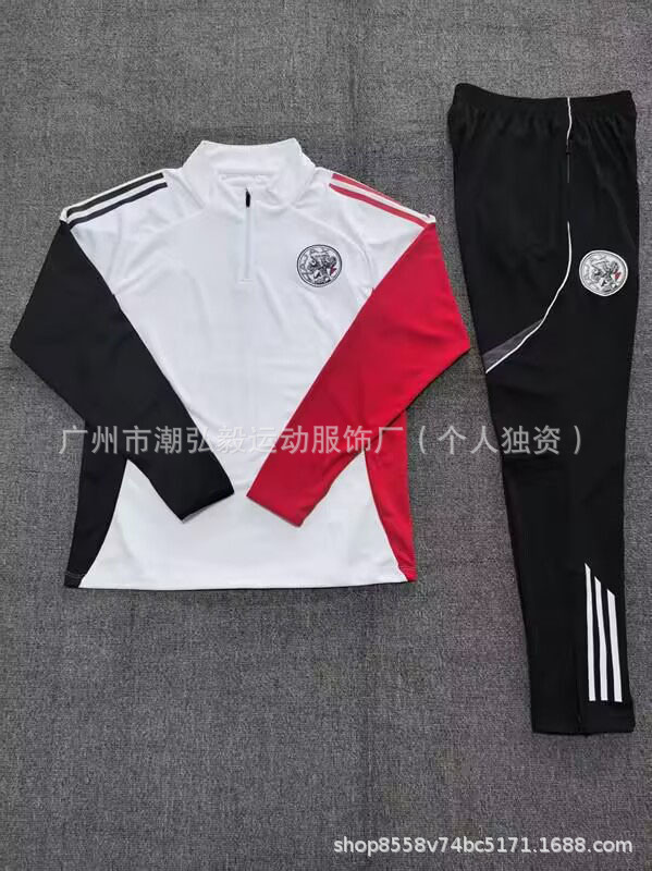 卸売サッカー長袖ハーフプルトレーニングスーツレアルマドリードバルセロナインテルミラノパリマイアミリバプールトレーニングスーツ|undefined