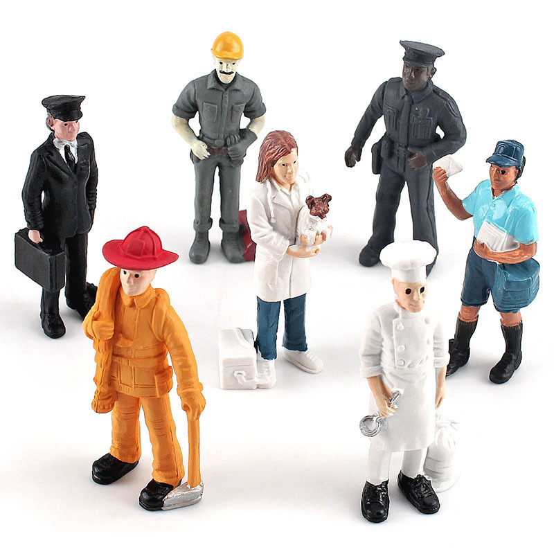 Cross-border new simulation solid static veterinary pilot postman baker role player doll ornaments Cross-border new simulation solid static veterinary pilot postman baker role player doll ornaments