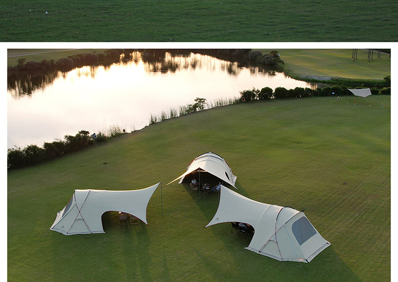 Donkey's Friend Outdoor Camping Tent Customization Multifunctional One-Bedroom-One-Living-Room Exhibition Hall Camping Canopy OEM