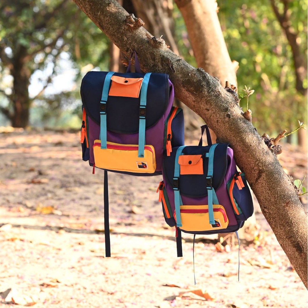 Mochila de moda de color contrastante para hombres y mujeres, mochila de gran capacidad al aire libre, mochila de viento, mochila deportiva de ocio, bolsa de montaña, moda