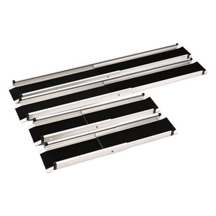 Cross-border manufacturers hot sale portable multifunctional retractable barrier-free electric vehicle ramp climbing board wheelchair ramp